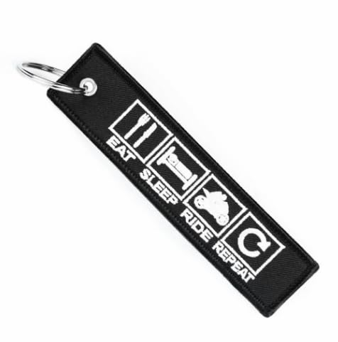 PrimeSecrets Keychains for Motorcycle, Scooter, Car, Mopes, ATV, Backpack Gift Men Women Street Racing Auto Parts Accessories - color: Esrr
