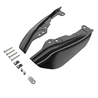 Advanblack 2025 Road Glide Mid Frame Air Deflectors Heat Shields Deflector for Harley Touring '09-'25 Harley RG, Street Glide, Road King (Hot Lap) - color: Hot Lap