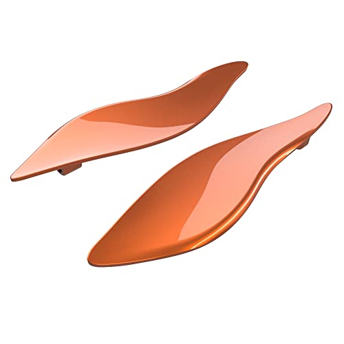 Moto Onfire Amber Whiskey Motorcycle Air Deflectors Batwing Fairing Wind for '14-Later Electra Glide (2 Pcs) - color: Amber Whiskey