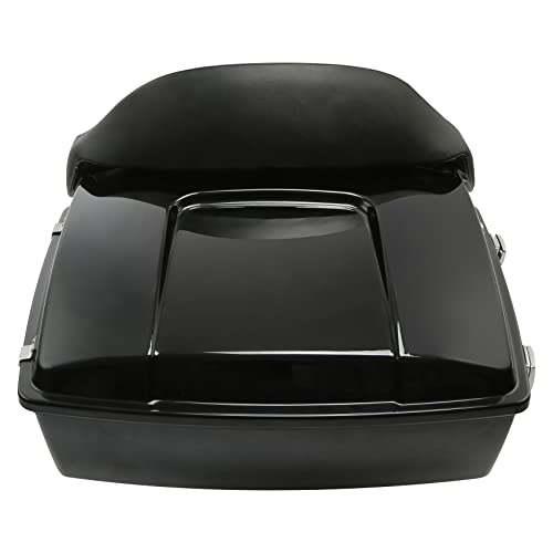 XMT-MOTO Black King Tour Trunk Backrest Pad Box Trunk Back Rest Fit for Harley Touring Road King Road Glide Street Glide Electra Glide Ultra Classic1997-2013