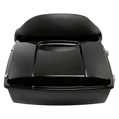 XMT-MOTO Black King Tour Trunk Backrest Pad Box Trunk Back Rest Fit for Harley Touring Road King Road Glide Street Glide Electra Glide Ultra Classic1997-2013