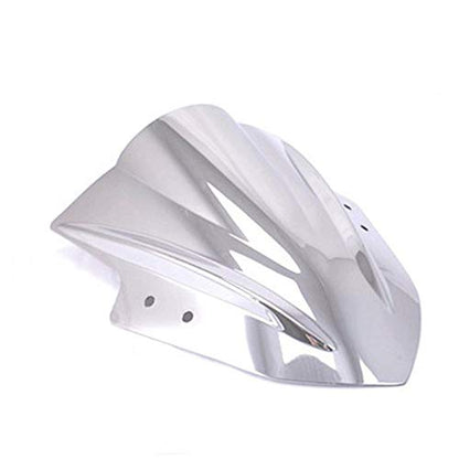 Double Bubble Windshield Windscreen for Kawasaki Ninja 300 EX300R 300R 2013-2017 (Chrome) - color: Chrome