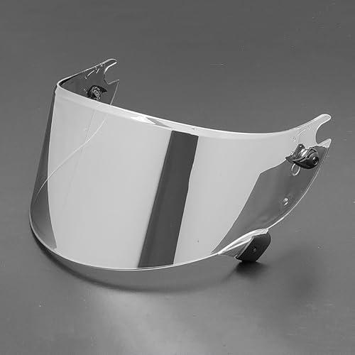 Motorcycle Helmet Visor for Shark Race R Pro GP, Anti Scratch Colored Motorcycle Helmet Lenses, Motorcycle Helmet Face Shield with Anti-Fog Rainproof Film, C Aurora Silver - color: C Aurora Silver