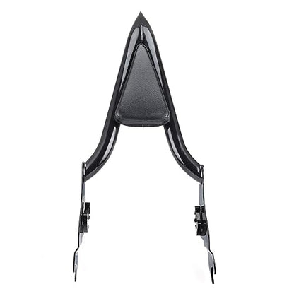 Detachable Motorcycle Sissy Bar, Passenger Backrest Rear Pad Fit for Harley Touring CVO Road Glide Street Road King 2009-2022 (18 inch Black) - size: 18 inch