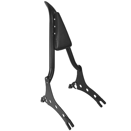 Matte Black 29" Sissy Bar Studded Pad Passenger Backrest Rear Back Rest Fit for Indian Dark Horse Accessories Chieftain Roadmaster Springfield Challenger Vintage Pursuit 2014-2025（Not fit Chief 2021+） - color: Matte Black-Studded