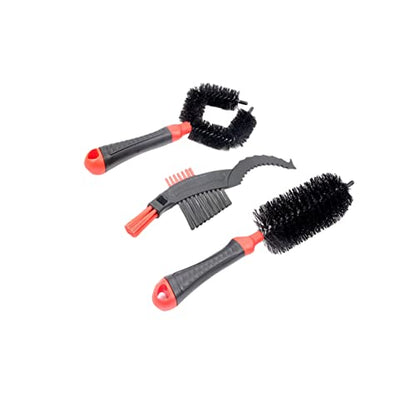 Yardwe Chain Brush Set Ergonomic Bike Chain Cleaner Kit Compact Red Cleaning Brushes for Efficient Lightweight Design for and Use