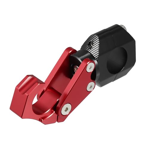 uxcell Motorcycle Handlebar Hook Aluminum Alloy Helmet Gloves Hanger Luggage Hanger for Honda ADV150 2023 W/Hexagonal Screws and Wrench Red