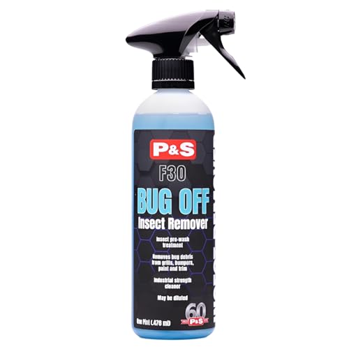 P&S Professional Detail Products Bug Off Insect Remover – Industrial-Strength Bug Splatter Cleaner, Safe for Paint, Trim & Grills, Pre-Wash Treatment, Easy Spray & Rinse Formula - 16oz - size: 16 Fl Oz (Pack of 1)