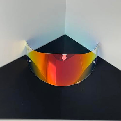 902 Helmet Visor Replacement,Motorcycle Helmet Face Shield for ILM 902,902L,902BT (Revo Clear Red-Day&Night Use) - color: Revo Clear Red-day&night Use