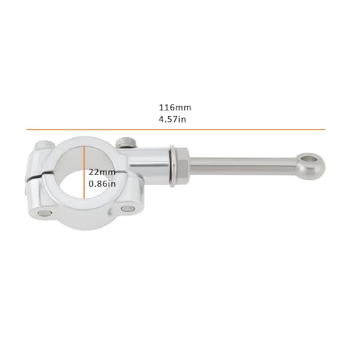 Motorcycle Kickstand Extension Assistant Tool for 20-23mm Side Stand Compatible with Yamaha, Sliver - color: Silver