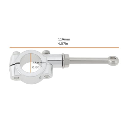 Motorcycle Kickstand Extension Assistant Tool for 20-23mm Side Stand Compatible with Yamaha, Sliver - color: Silver