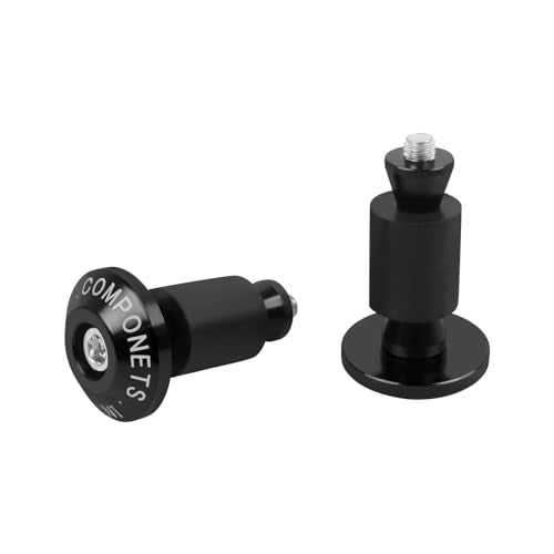 Motorcycle Bar End Plug Handlebars End Caps Grips Replacement for Yamaha Kawasaki Honda BMW Suzuki and All 7/8" Handlebar Grip - color: black