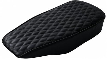 JMCHstore Black Diamond Stitch Retro Upgraded 17'' Seat Cover for Coleman BT200X Mini Bike 196cc, Hisun 200-7 for Viper 200cc Trail Bike Cushion Replacement Parts - color: Black Stitch