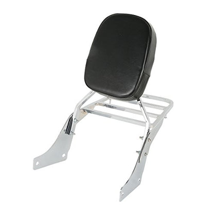 SLMOTO Sissy Bar Backrest Set Luggage Rack Pad Fit for Honda Shadow ACE 1100 VT1100 Shadow SABRE 1100 ACE VT1100 - color: Fit for Honda Shadow