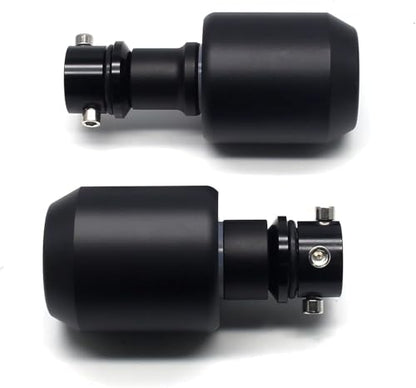 MZS Motorcycle Frame Sliders, Falling Anti Crash Protector Guards No Cut Kits CNC Black Compatible with ZX4R ZX4RR 2023-2025 / ZX25R 2021-2022