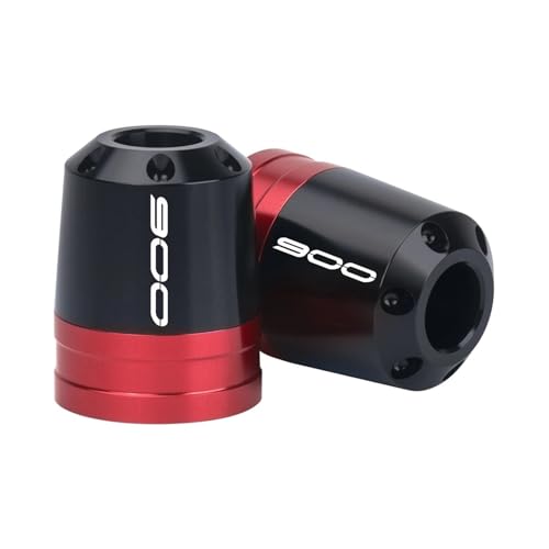 End Plugs Sliders Motorcycle Bar End Sliders for K&AWASAKI Z900 Bar End Weights Protectors Handlebar Sliders CNC Aluminium Accessories - color: Red