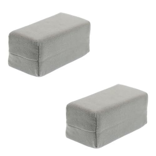 Suede Microfiber Applicator Pad, Multi-Purpose Ceramic Spray Coating Sponge Pads, Car Detailing Sponge for Car Paint, Metal, Plastic Trim, Applying Wax, Sealants, Other Conditioners (2PCS) - size: 2PCS