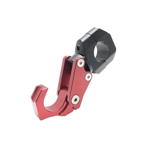 Motorcycle Luggage Helmet Double Hook Mount Motorbike Scooter Helmet Holder Bag Hook Hanger Fit for BMW Fit for ADV350(Red) - color: Red