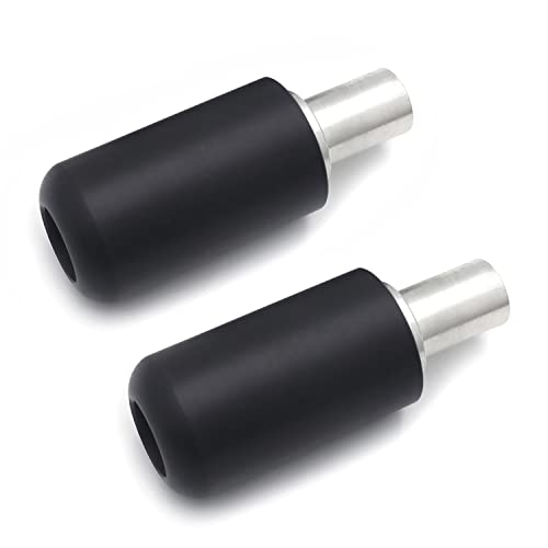 XKMT- Black Universal 10mm 45 * 115mm Motorcycle Frame Sliders Crash Protector Compatible With Yamah Hon [P/N: XH6014-019-BK] - color: Black
