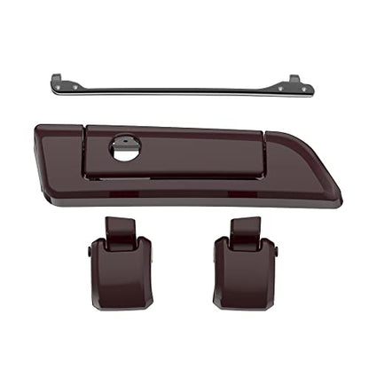 Moto Onfire Billiard Burgundy Tour Trunk Luggage Latches Hinges Fit for AB Harley Touring Razor Chopped King Tour Trunk Luggage - color: Billiard Burgundy