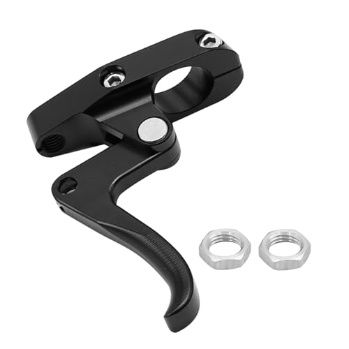 CNC Finger Throttle Clutch Lever 7/8" Handlebar Motorcycle Replacement for Wave Runner (Black) - color: Black