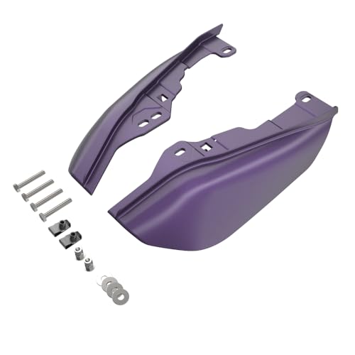 Advanblack 2025 Road Glide Mid Frame Air Deflectors Heat Shields Deflector for Harley Touring '09-'25 Harley RG, Street Glide, Road King (Purple Abyss Denim) - color: Purple Abyss Denim