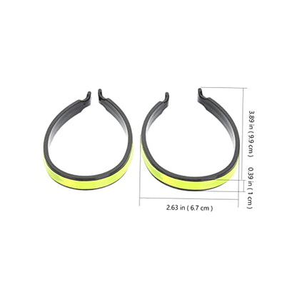 Happyyami Bike Reflector Clip Bike Trousers Clips Daily Use Riding Decor Night Riding Trousers Band Alarming Bike