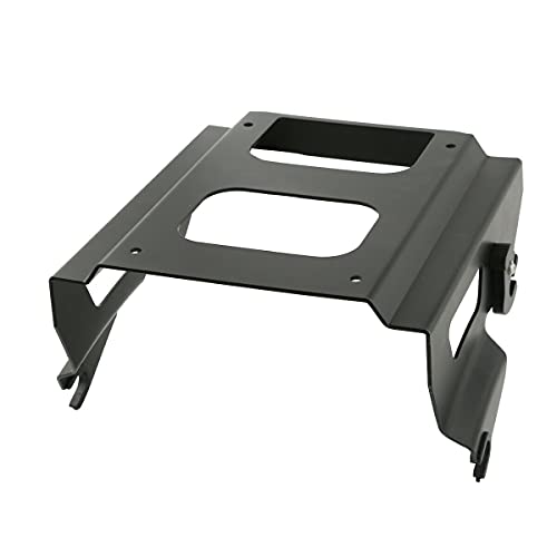 TCMT 5.5" Razor Motorcycle Trunk Box Backrest Pad Solo Mounting Rack Metal Base Plate Fit For Harley Touring 2009-2013 Road Glide Road King Street Glide Pack - color: Black Lacthes Trunk+Pad+Black Solo Rack+Plate