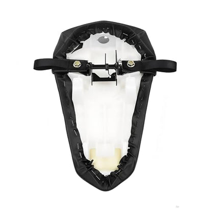 Rear Passenger Pillion Seat Compatible with Yamaha YZF R1 2015-2024, YZF R6 2017-2024, R1S 2016-2018 - Black Motorcycle Tandem Cushion Pad Replacement - size: Yamaha R1 15-22