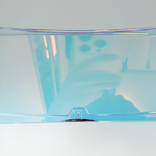 Assault Helmet Visor,Motorcycle Helmet Shield Replacement UV Protection Windshield Compatible With Assault,Stream,Rapid,Storm,FF320,FF328,FF353,FF800(Revo Clear Red) - color: Revo Clear Red