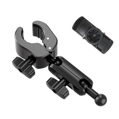 Motorcycle Bike Handlebar Mount with Double Socket Arm for Garmin Handheld GPS Navigator/Garmin eTrex 22x 32x 10 30 /GPSMAP 65s 65 67 67i 79sc /eTrex SE Solar/inReach SE+ Explorer+ /Rino 700
