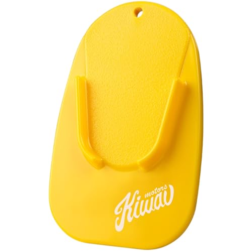 KiWAV Motorcycle Kickstand Pad Plate Support Accessory - Yellow x 1 Pce - Soft Ground, Grass, Hot Pavement, Outdoor Parking, Anti Sinking - color: Yellow