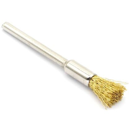 20PCS Brass Wire Brushes - Metal Rust Removal, Cleaning, and Polishing - 5mm Diameter, 1/8″ (3mm) Shaft - Removes Burrs, Dust, and Oxide Layer - Handles Rough Surfaces - Rotary Tool Accessories - style: Brass Wire Brush 3*5mm 20PCS