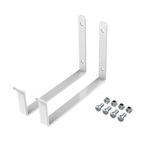 FLEXIMOUNTS 2 Pack Add On Storage Utility Hook Accessory for Garage Ceiling Rack, Max Weight Capacity up to 35lbs,White - color: White