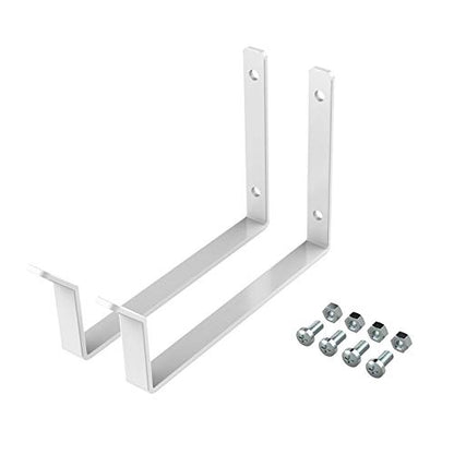 FLEXIMOUNTS 2 Pack Add On Storage Utility Hook Accessory for Garage Ceiling Rack, Max Weight Capacity up to 35lbs,White - color: White