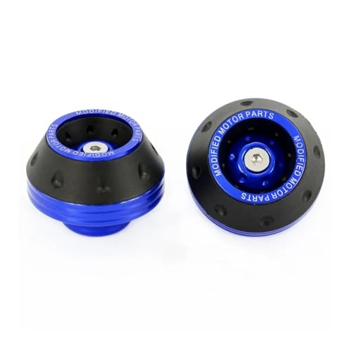 Motorcycle Frame Slider 4PCS Universal Motorcycle Wheel Protection Crash Cups Colorful Motorbike Protector Damping Moto Accessories - color: Blue x2
