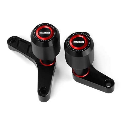 Motorcycle Frame Sliders Falling Protection CNC Compatible with Ninja 1100SX ABS/ABS SE 2025 Crash Protector Pad Engine Fairing Guards Ninja1100SX Ninja 1100SX Accessories (Red) - color: red