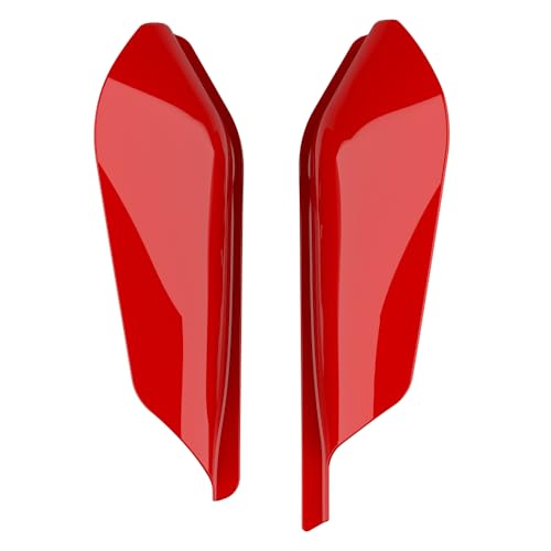 Advanblack 2025 Road Glide Mid Frame Air Deflectors Heat Shields Deflector for Harley Touring '09-'25 Harley RG, Street Glide, Road King (Rally Red) - color: Rally Red