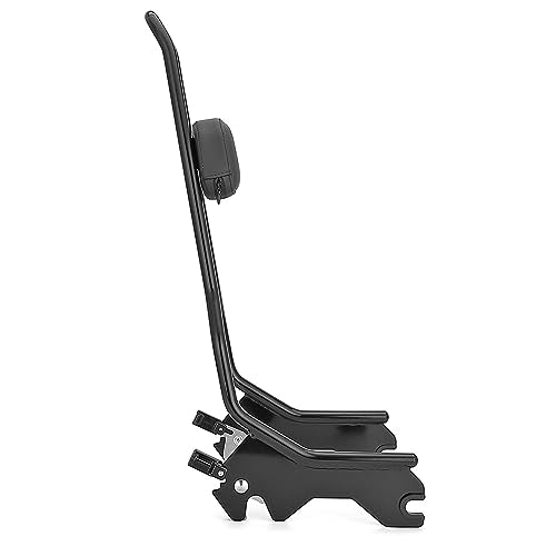 Mofun Tall Gloss Black Detach Passenger Backrest Sissy Bar with Pad Compatible with Harley Softail Deluxe Heritage Classic Street Bob 2018-2025 etc