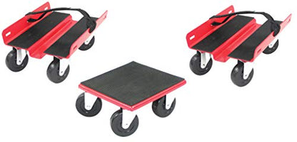 Extreme Max 5800.2000 Economy Snowmobile Dolly System - Red - color: Red