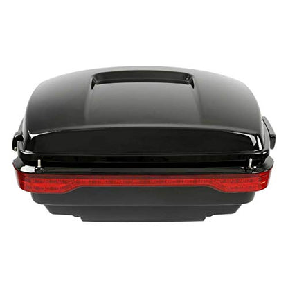 TCMT King Motorcycle Trunk Box Led Tail light Fit For Harley 2014-2025 Touring CVO Road King Road Glide Street Glide Electra Glide Pack - color: Set B#1