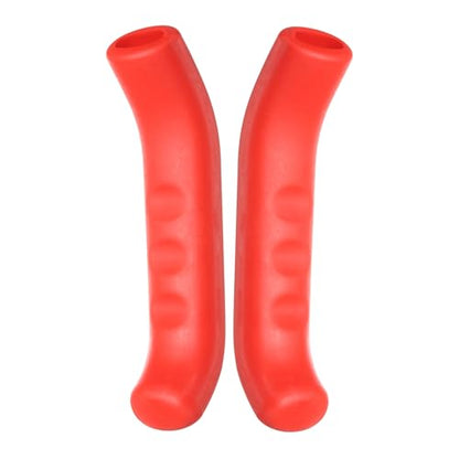 HARFINGTON 1 Pair Bike Brake Lever Cover Silicone Anti-Slip Red | Brake Lever Grip Protector Handle Protection Covers Sleeve for Mountain Road Bike Cycling - color: Red