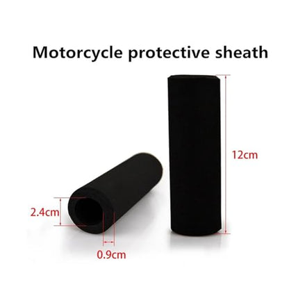 Motorcycle Motorbike Handlebar Foam Hand Grips Sleeve for Moto Slip-on Anti Vibration Comfort Motorcycle Protective Sheath Handlebars Grips Handle