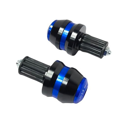 22mm 7/8'' Motorcycle Bar End Plug Sliders Universal Handlebar Grips Bar Ends Caps replacement for Honda Yamaha Suziku Kawasaki BMW Motorbike Dirt Bike(Blue) - color: Blue