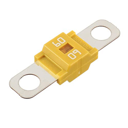 BOJACK 60 Amp AMI/Midi Fuse Holders and High Current Bolt-on Midi Fuses 60A for Cars Trucks Vehicles (Pack of 2 - style: 60 A