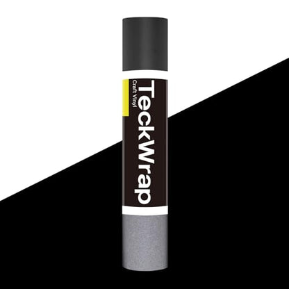 TECKWRAP Black Reflective Chrome Adhesive Vinyl Flashlight Sensitive Vinyl for Crafts, Decals, Bikes, Motorcycles, Helmets, Mailbox, Reflective Tape, 1ftx5ft, Ink Black - color: Ink Black