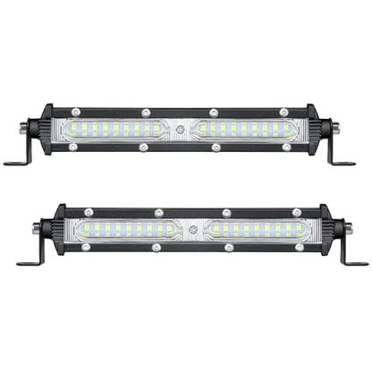 STDYSUN Ultra Slim Single Row LED Offroad Driving Fog Lights Bar 2Pcs 7Inch Waterproof Auxiliary Work Lights Grille Lights Bar fit for Motorcycle Truck Trator ATV UTV Golf Cart Boat Cars - size: White