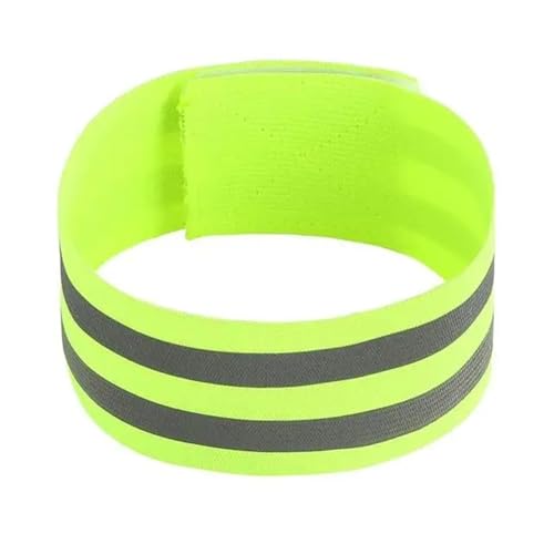 26pcs Reflective Bands Elastic Armband Wristband Ankle Leg Straps Kids Safety Reflector Tape Straps for Night Jogging Biking Running - color: Green