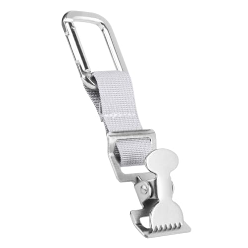 Xxerciz Golf Glove Clip and Belt Holder, Work Safety Glove Keeper With Metal Clips Carabiner for Construction Gloves, Golf Accessories for Men - color: Silver