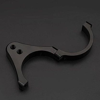 50mm CNC Aluminum Motorcycle Fork Tube Brackets Steering Damper Frame Mounting Clamp Foot Fixer Hardware Parts Stabilizer Universal - size: 50mm